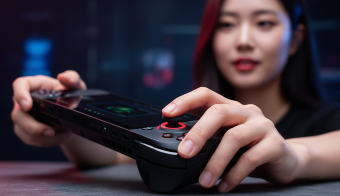 왼쪽 트리거 버튼과 십자키 디테일 샷