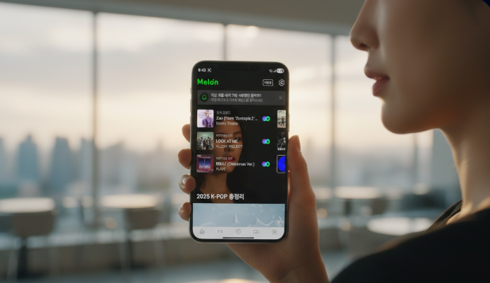 모바일 웹 브라우저에서 멜론 이용권 메뉴로 진입하는 과정