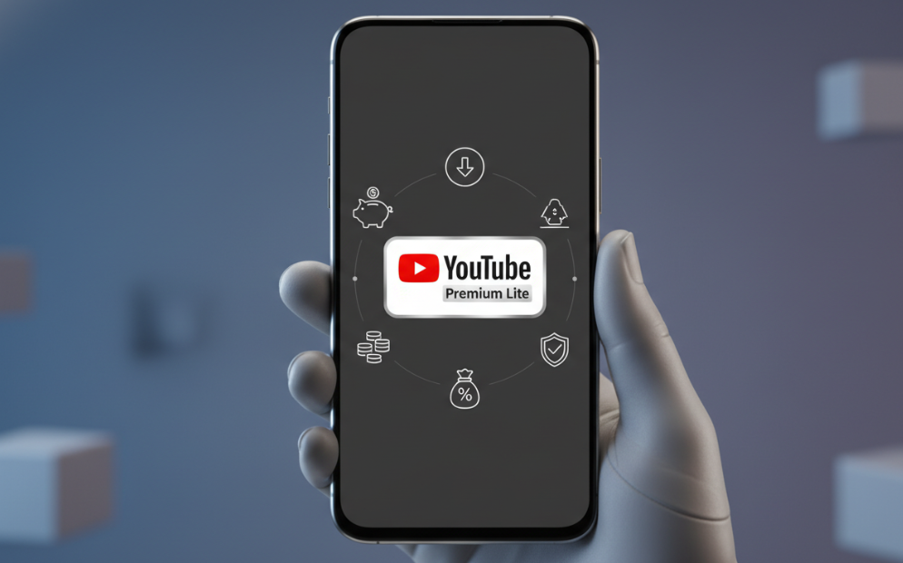 유튜브 프리미엄 라이트 로고와 가격 안내 화면