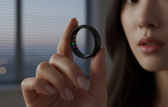 내부 센서를 통해 체온 및 건강 데이터를 수집하는 삼성 갤럭시 링 2의 초정밀 하드웨어