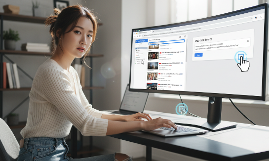 유튜브 링크를 대량으로 복사하여 웹사이트 소스로 한 번에 삽입하는 모습