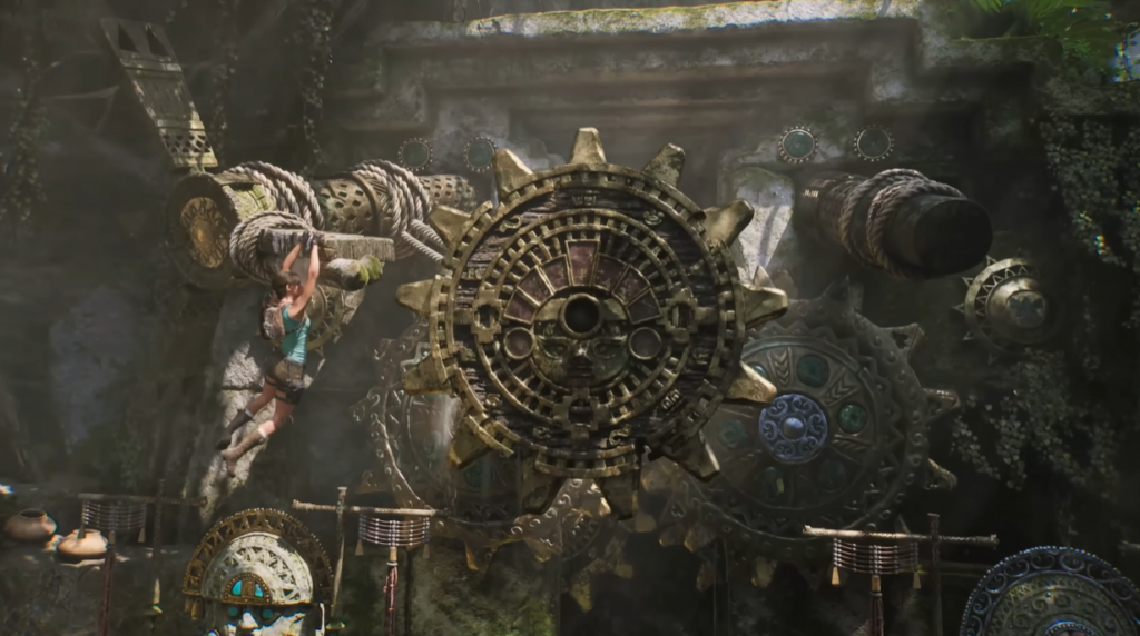 페루 정글과 그리스 고대 유적의 세밀한 텍스처가 돋보이는 게임 배경